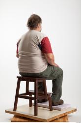 Whole Body Man Artistic poses White Casual Overweight Bearded